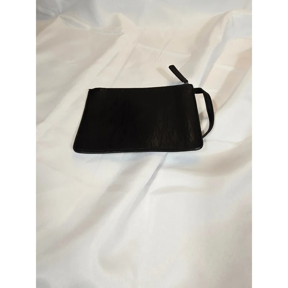 Calvin‎ Klein Wristlet Accessory Pouch Zip Closure Black